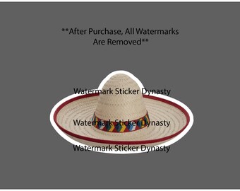 Sombrero Sticker Waterproof Decal Hat Mexico Mexican Gift NEW