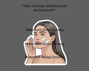 Skin Care Sticker Waterproof Decal Beauty Routine Moisturize Health Gift NEW