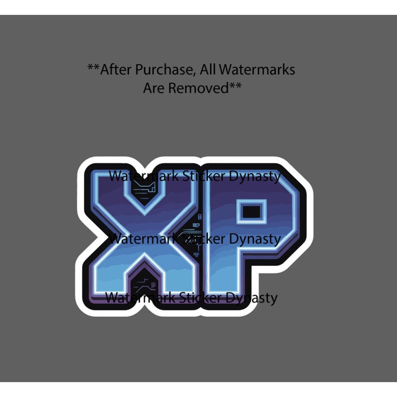 Xp Pen Sticker XP Sticker Waterproof Decal Experience Points Gamer Gaming Videogames ...
