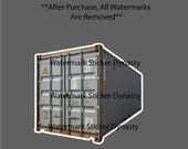 Shipping Container Sticker Waterproof Decal Transportation Home Build Gift NEW