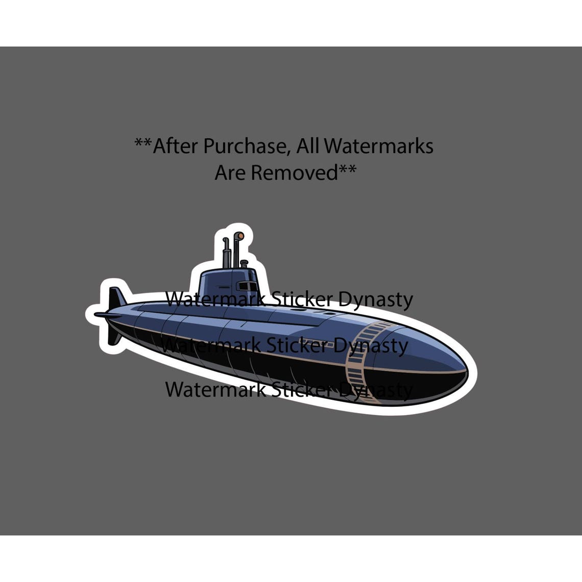 Submarine Sticker Waterproof Decal Ocean Travel Nautical Military Gift ...