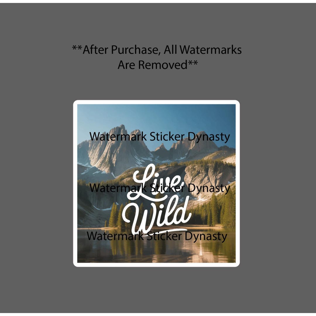 Large Wild Sticker Live Wild Sticker Waterproof Decal Outdoor Nature Wildlife Gift NEW - Etsy