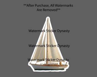 Sailboat Sticker Waterproof Decal Ocean Beach Travel Nautical Boat Gift NEW