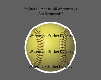 Softball Sticker Waterproof Decal Sport Sports Game College School Gift NEW