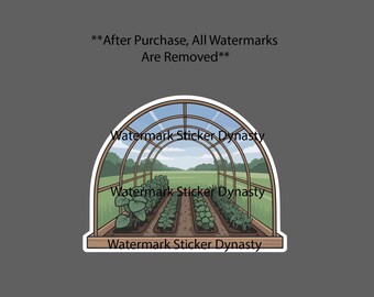Hoop House Sticker Waterproof Decal Farm Farmhouse Homestead Food Gift NEW