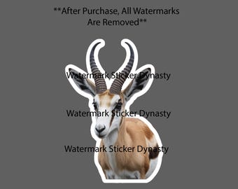 Springbok Sticker Waterproof Decal Animal Outdoor Hunting Nature Wild Gift NEW