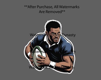 Rugby Player Sticker Waterproof Decal Sport Sports Game Games Gift NEW