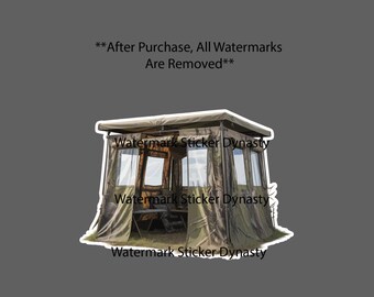 Hunting Blind Sticker Waterproof Decal Outdoor Deer Buck Wildlife Gift NEW