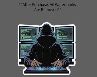 Hacker Sticker Waterproof Decal Computer Virus Cybersecurity Gift NEW