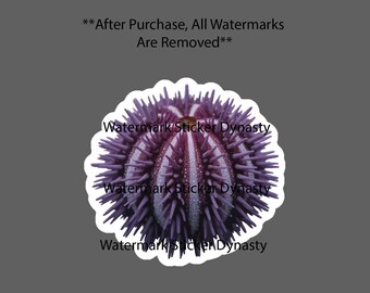 Sea Urchin Sticker Waterproof Decal Animal Ocean Beach Wildlife Nature Gift NEW