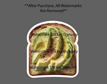 Avocado Toast Sticker Waterproof Decal Food Fruit Breakfast Gift NEW
