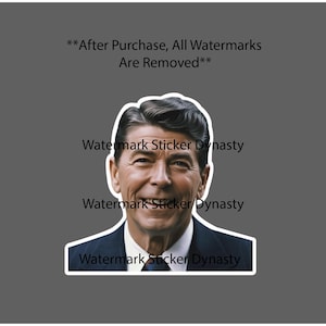 Ronald Reagan Sticker Waterproof Decal President USA America Politics Gift NEW image 1