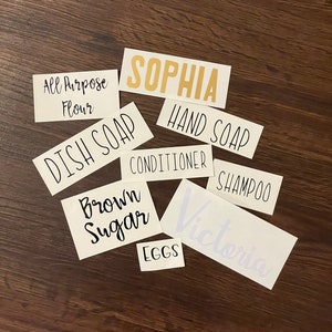Personalized Vinyl Label Stickers | Bundle Options | Decals | Gifts | Toiletry | House Organizing Labels | Names | Customizable
