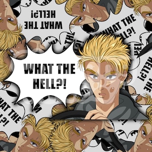 Initial D Keisuke What The Hell Peeker Sticker