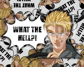 Initial D Keisuke What The Hell Peeker Sticker