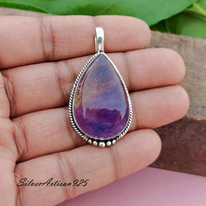 Ametrine Pendant: Dainty 925 Sterling Silver Necklace, Handmade Jewelry