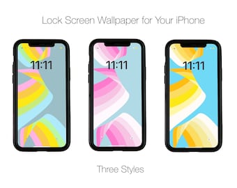 Iphone Lock Screen WALLPAPER Instant Download - Etsy