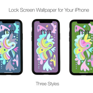 iPHONE Lock Screen WALLPAPER * Instant Download * Digital Download * Retro 70s * Retro * 70s style * iPhone Background