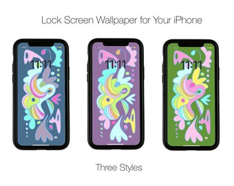 iPHONE Lock Screen WALLPAPER * Instant Download * Digital Download * Retro 70s * Retro * 70s style * iPhone Background
