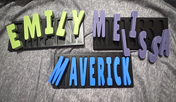 3D Print Name Puzzle -STL files
