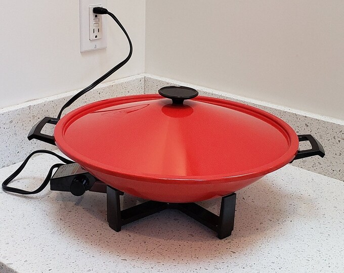 Vintage West Bend Electric Wok Etsy