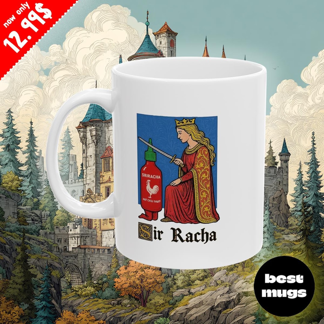 Funny Sir Racha Meme Ceramic Mug: Hot Sauce Lover Gift - Etsy