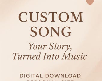 Chanson personnalisée • Cadeau d'anniversaire unique (téléchargement numérique)