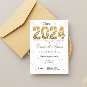 2024 Graduation Invitation Template