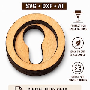 Skylthängare SVG-paket | Hängande beslag laserskuren fil | Digital nedladdning