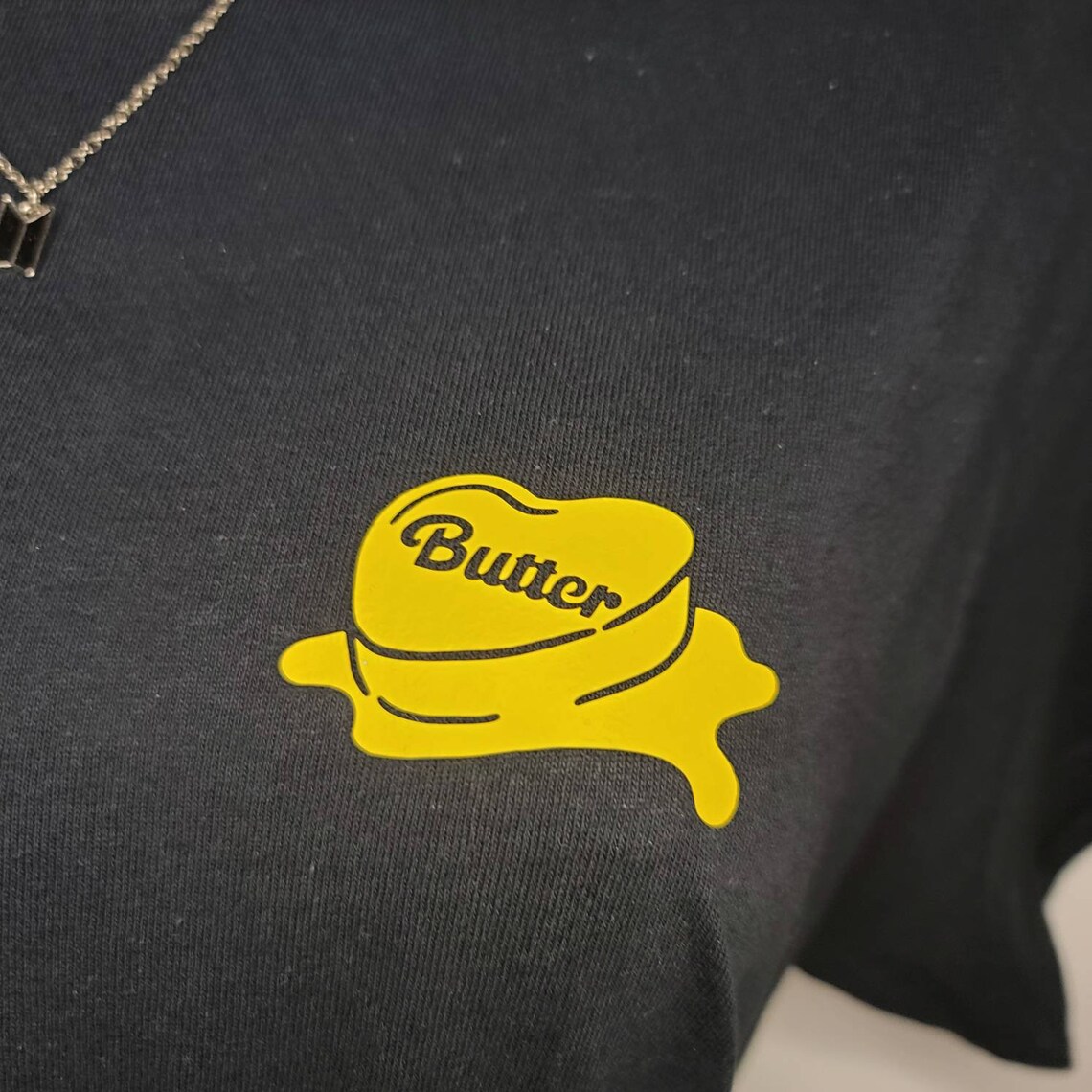 butter shirt black bts inspo sticker etsy