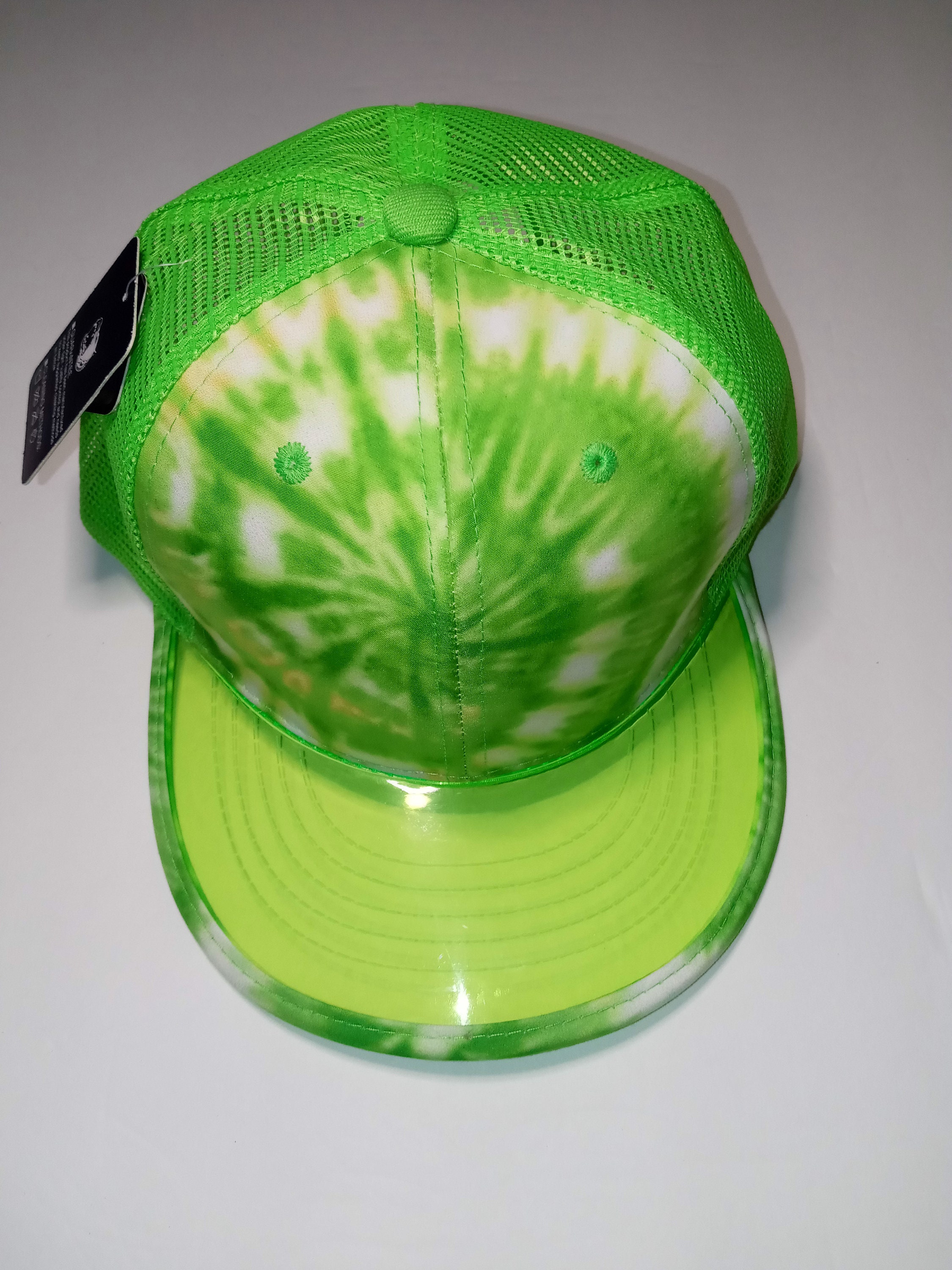 Tie Dye Transparent Visor Trucker Cap / Hat - Etsy