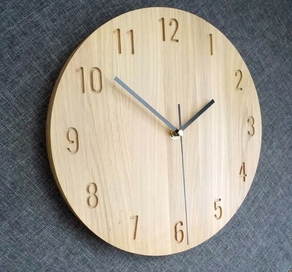 Wooden Handmade Clock Wooden Hanging Clock Handmade Wood Etsy