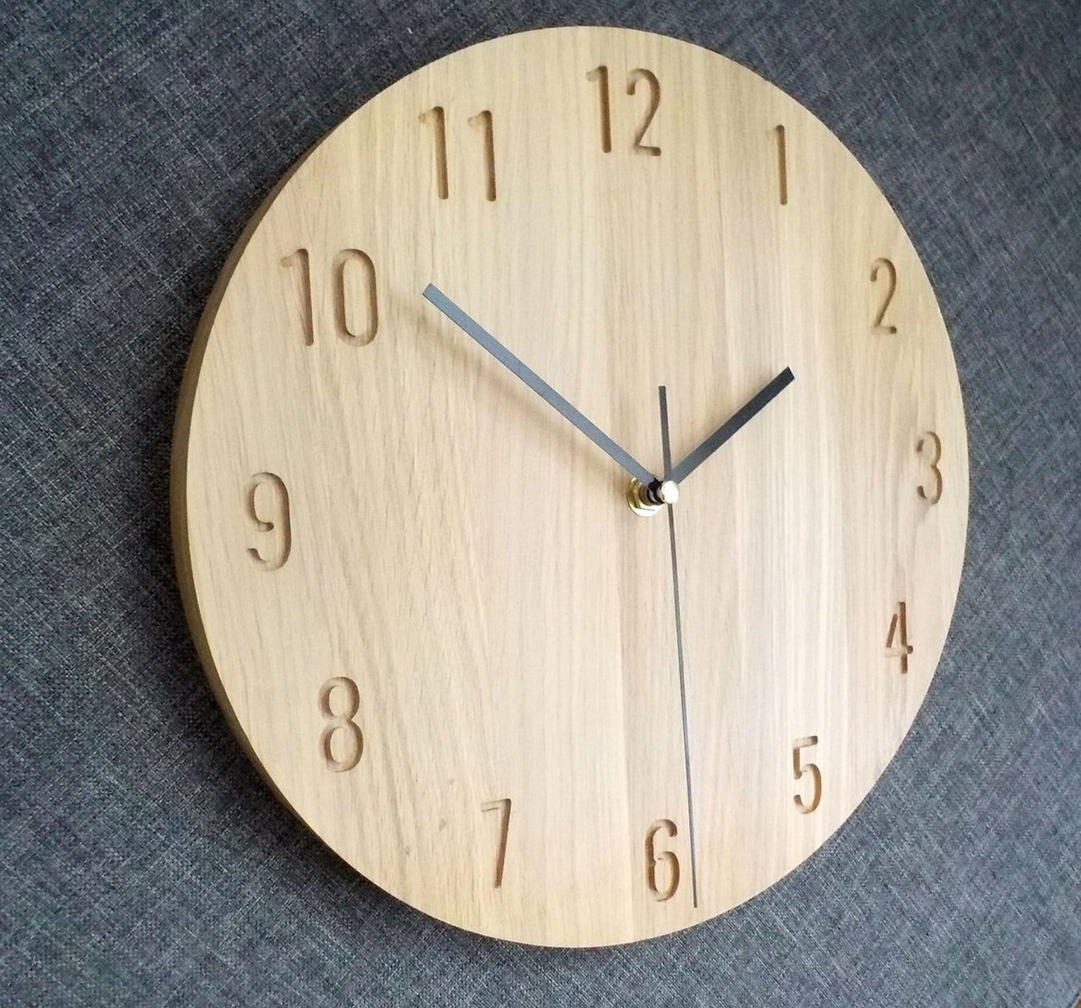 Wooden Handmade Clock Wooden Hanging Clock Handmade Wood Etsy