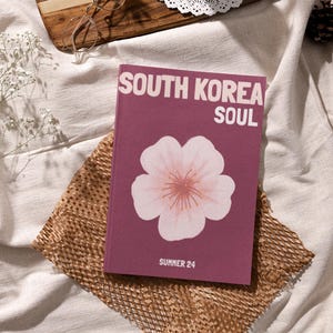SOUTH KOREA Travel Print Photo Book Template | Customizable Coffee Book Table, Travel Journal, Decorative Books, Ebook Template Canva