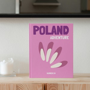 POLAND Travel Print Photo Book Template | Customizable Coffee Book Table, Travel Journal Printable, Decorative Books, Ebook Template Canva