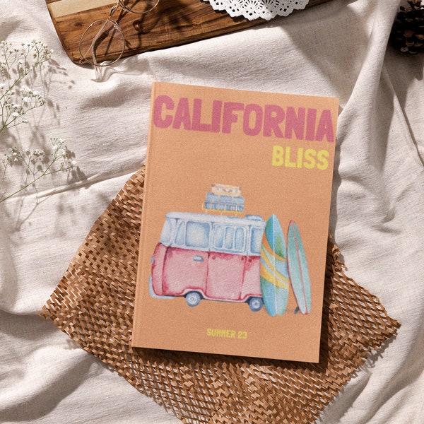 CALIFORNIA Travel Print Photo Book Template | Customizable Coffee Book Table, Travel Journal Print, Decorative Books, Ebook Template Canva 2