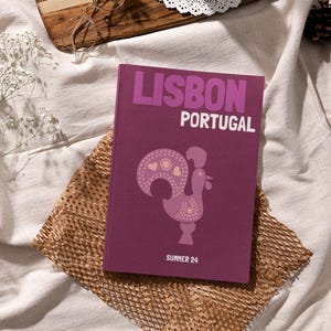 LISBON Travel Print Photo Book Template | Customizable Coffee Book Table, Travel Journal Printable, Decorative Books, Ebook Template Canva