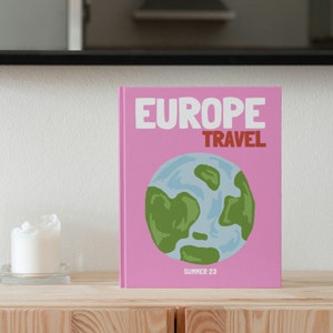 EUROPE Travel Print Photo Book Template | Customizable Coffee Book Table, Travel Journal Printable, Decorative Books, Ebook Template Canva