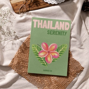 THAILAND Travel Print Photo Book Template | Customizable Coffee Book Table, Travel Journal Printable, Decorative Books, Ebook Template Canva