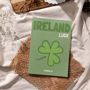 Irland Reise-Print Fotobuch Vorlage | Anpassbarer Kaffeebuch-Tisch, Reisejournal zum Ausdrucken, dekorative Bücher, Ebook-Vorlage Canva