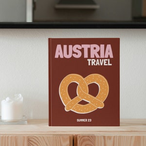 AUSTRIA Travel Print Photo Book Template | Customizable Coffee Book Table, Travel Journal Printable, Decorative Book, Ebook Template Canva