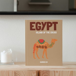 EGYPT Travel Print Photo Book Template | Customizable Coffee Book Table, Travel Journal Printable, Decorative Books, Ebook Template Canva