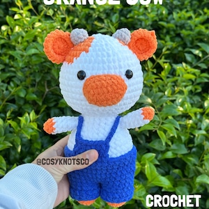 Cow Plush Crochet Pattern | Cow Pattern | Cow Amigurumi PDF | Crochet Animal | Crochet Pattern Amigurumi | Crochet Amigurumi