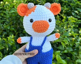Cow Plush Crochet Pattern | Cow Pattern | Cow Amigurumi PDF | Crochet Animal | Crochet Pattern Amigurumi | Crochet Amigurumi