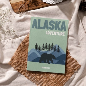 ALASKA Travel Print Photo Book Template | Customizable Coffee Book Table, Travel Journal Print, Decorative Books, Ebook Template Canva