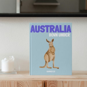 AUSTRALIA Travel Print Photo Book Template | Customizable Coffee Book Table, Travel Journal Print, Decorative Books, Ebook Template Canva