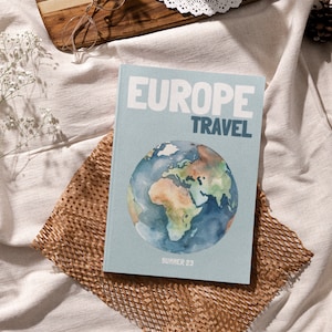 EUROPE Travel Print Photo Book Template | Customizable Coffee Book Table, Travel Journal Printable, Decorative Books, Ebook Template Canva 4