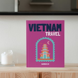 VIETNAM Travel Print Photo Book Template | Customizable Coffee Book Table, Travel Journal Printable, Decorative Books, Ebook Template Canva