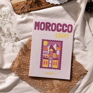 Modello di libro fotografico di viaggio MAROCCO / Tavolo per libri da caffè personalizzabile, stampa diario di viaggio, libri decorativi, modello di ebook Canva