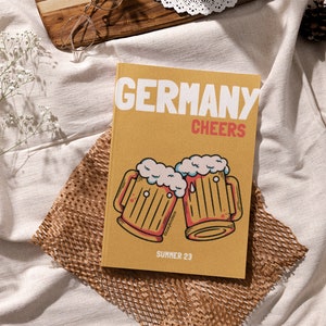 GERMANY Travel Print Photo Book Template | Customizable Coffee Book Table, Travel Journal Printable, Decorative Books, Ebook Template Canva
